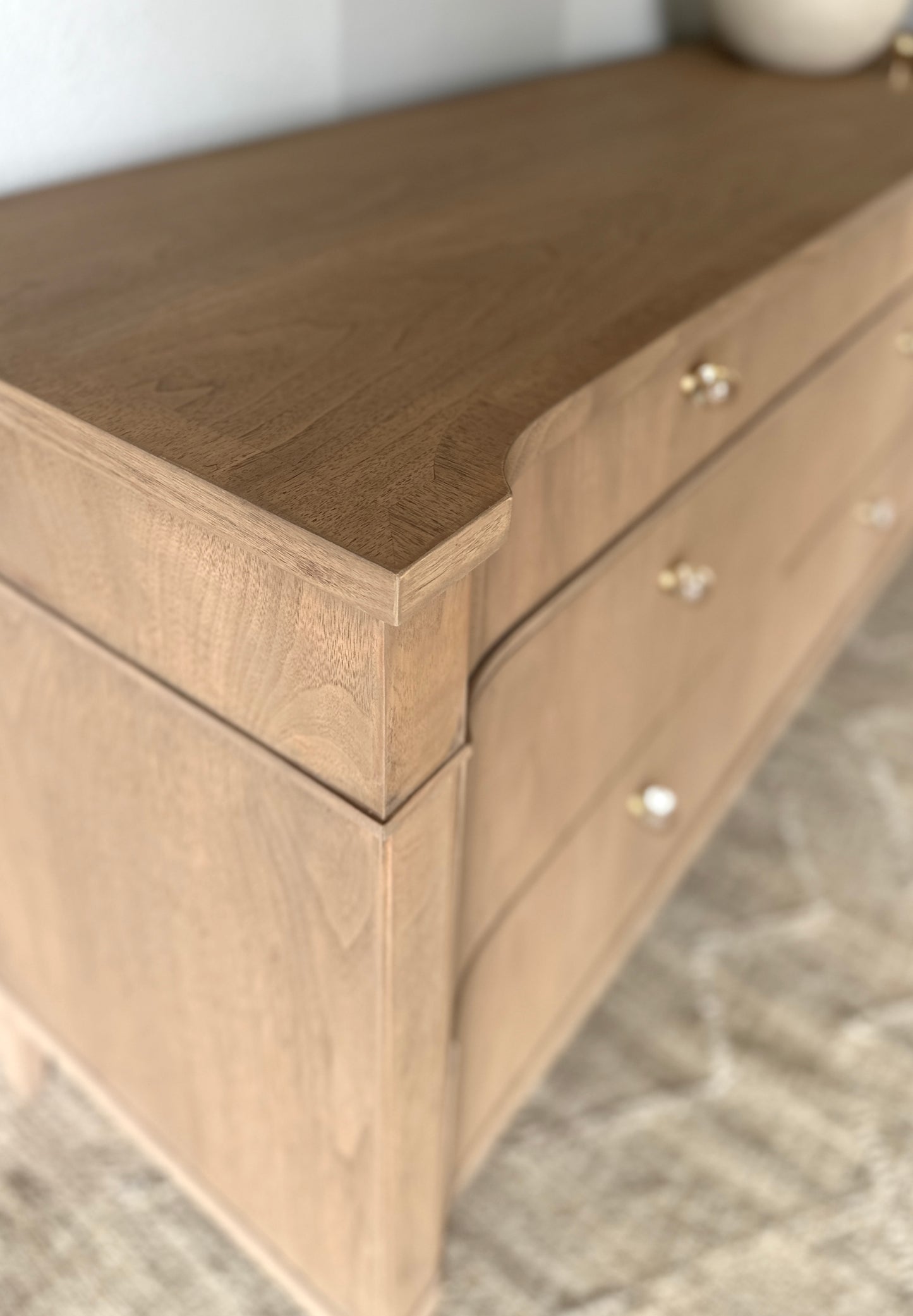 Vintage Drexel Fully Refinished Light Walnut Dresser