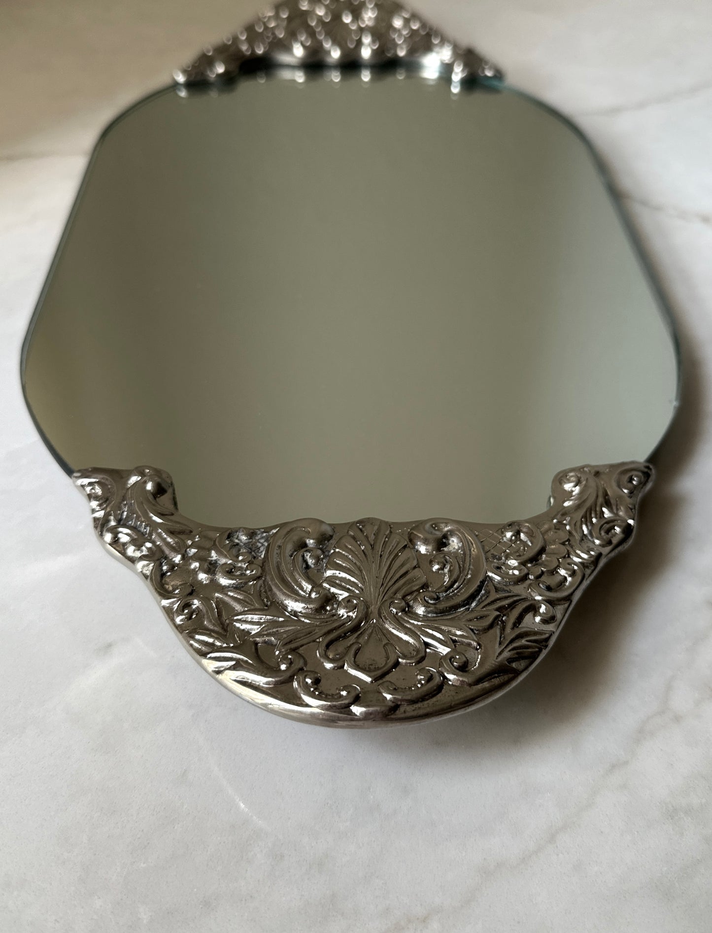 Ornate Aged Vanity Mirror
