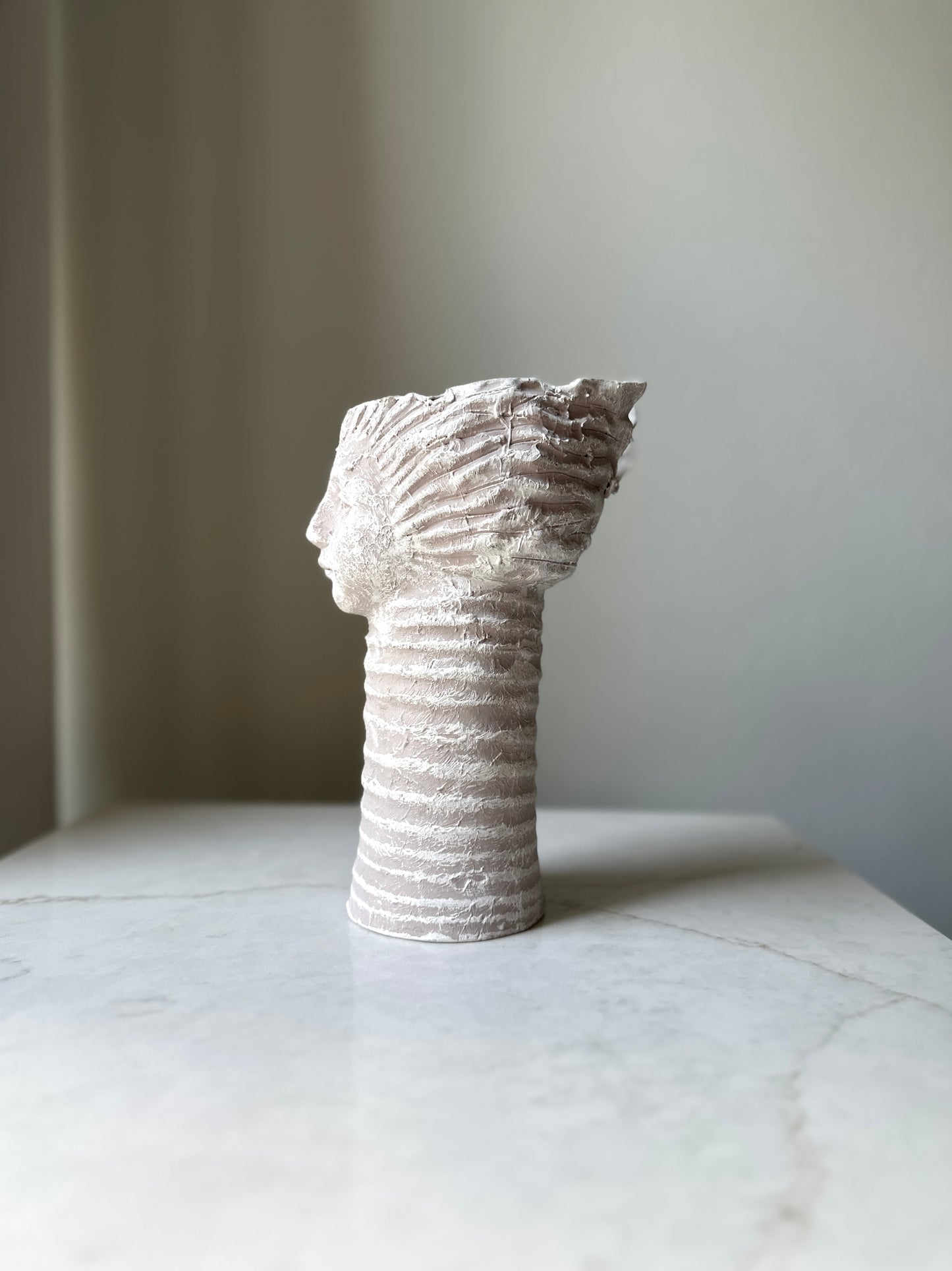Sculptural Female Form Ceramic Pottery Vase