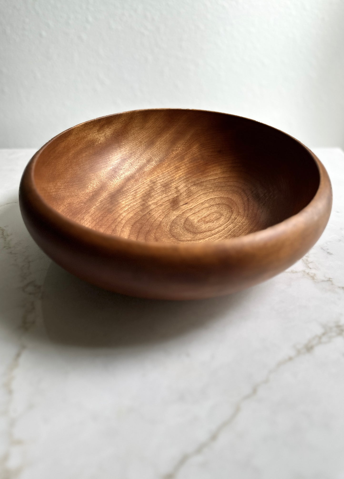 Mid-Century Danish Curvy Wood Bowl