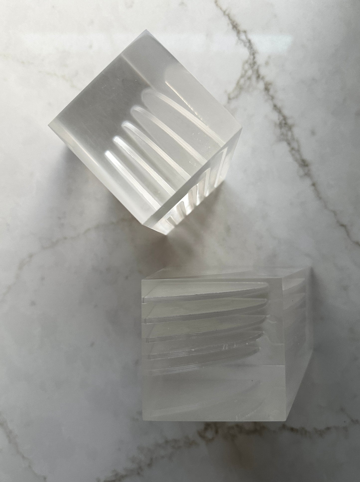 Vintage Lucite Sculptural Mid-Century Bookends