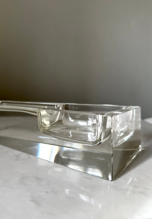 Vintage Crystal Dunhill Large Cigar Ashtray