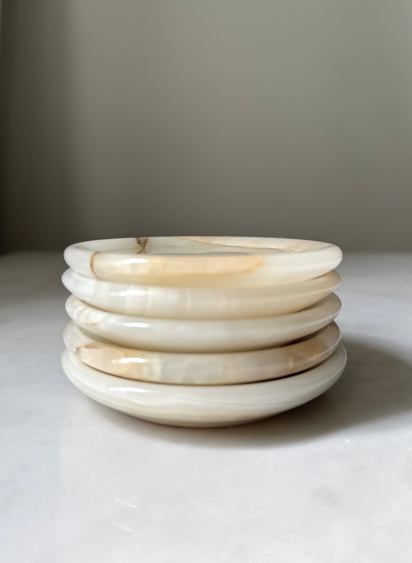 Vintage Onyx Petite Coaster Set
