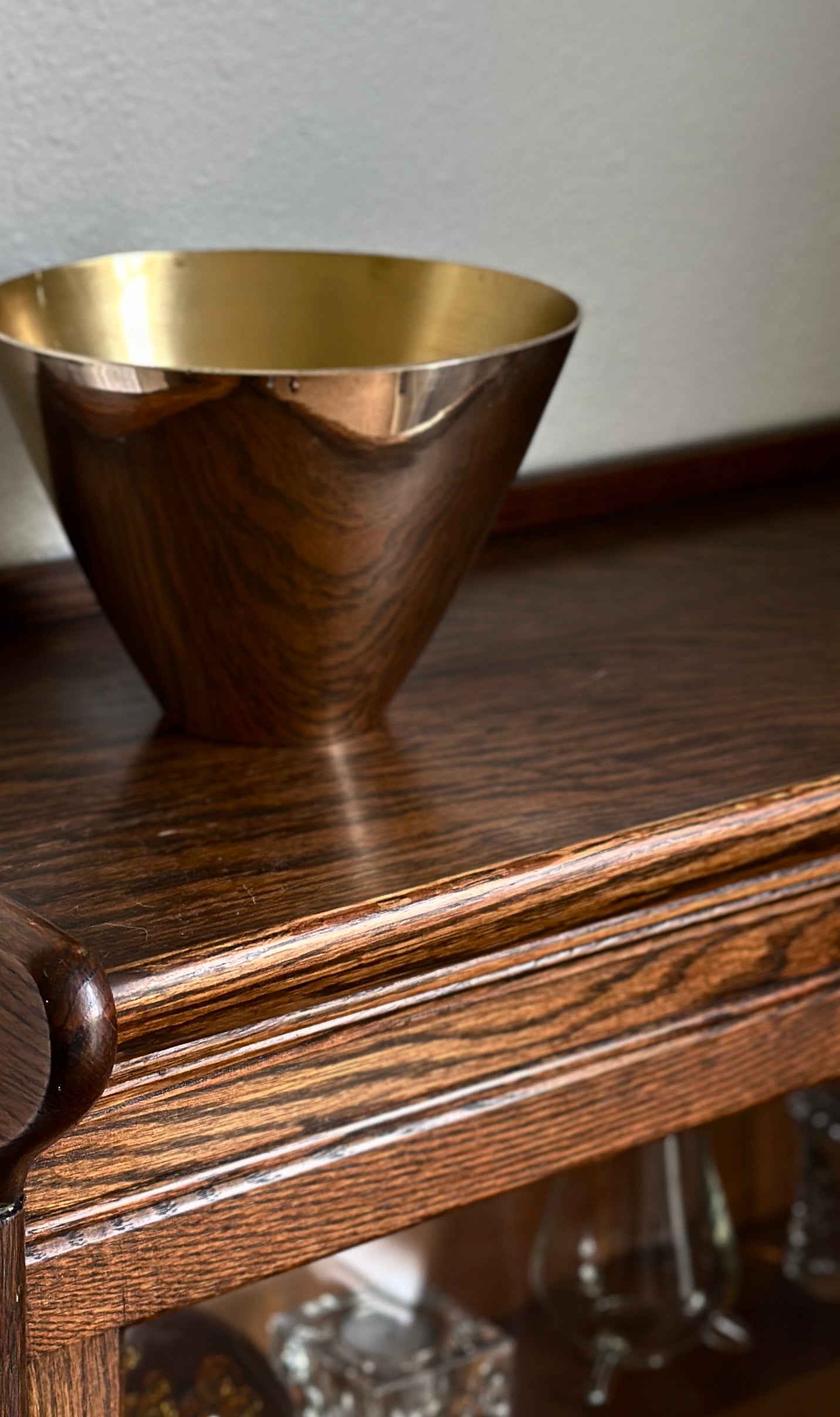 Solid Brass Vintage Ice Bucket