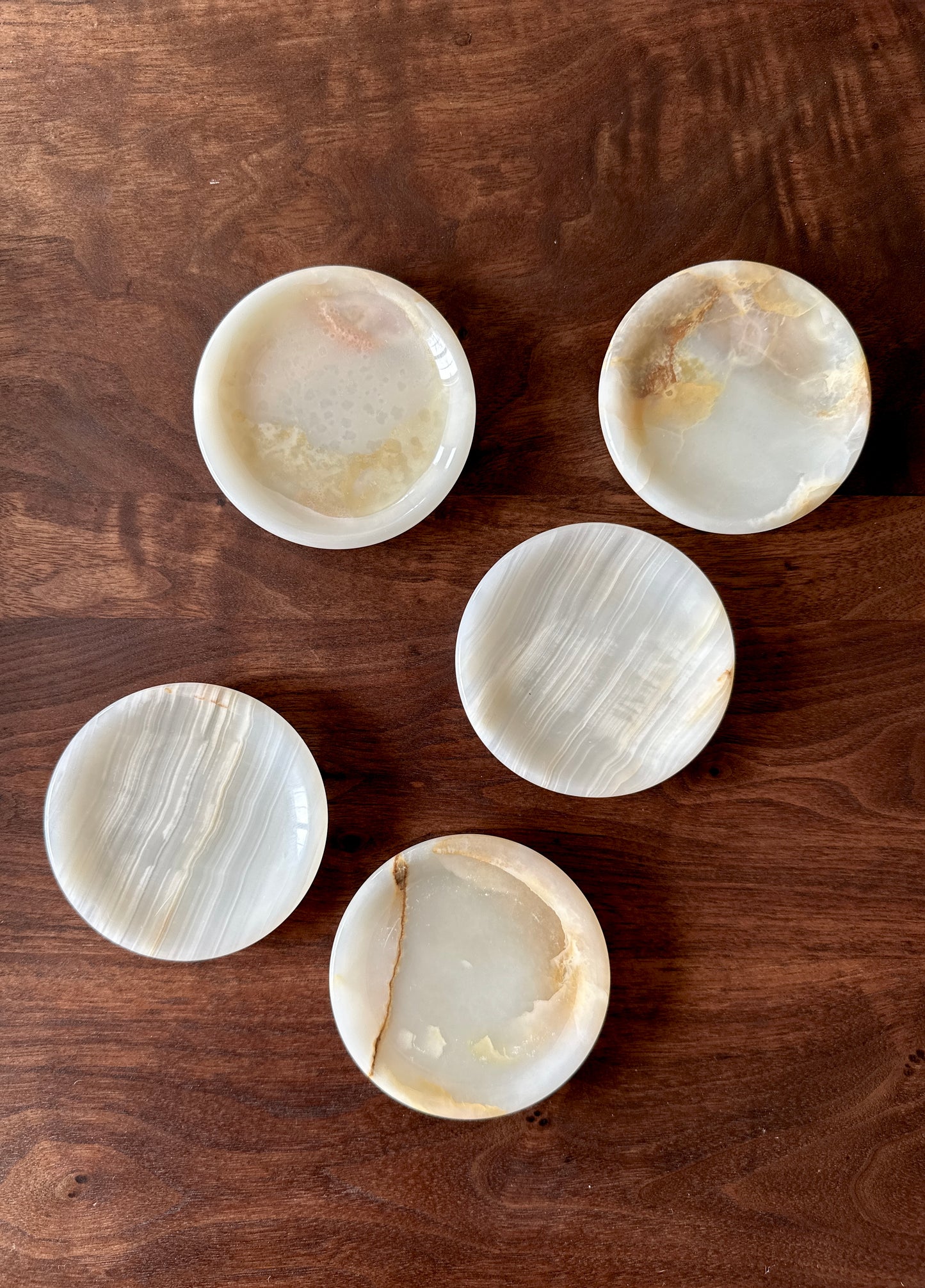 Vintage Onyx Petite Coaster Set