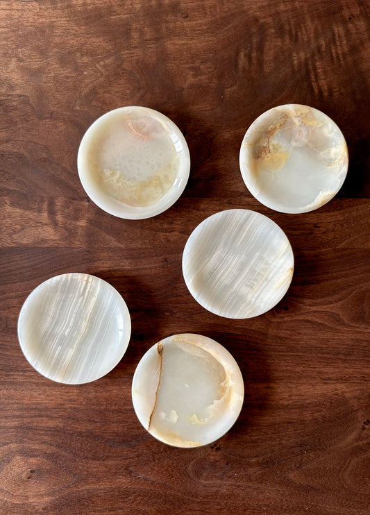 Vintage Onyx Petite Coaster Set