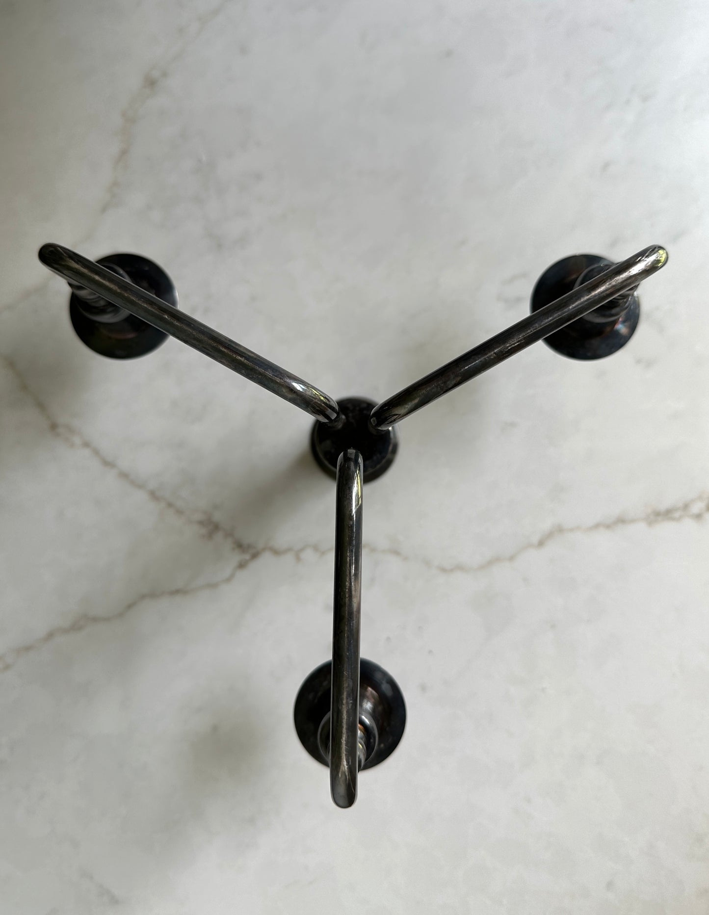 Mid-Century Silver Plated Candelabra