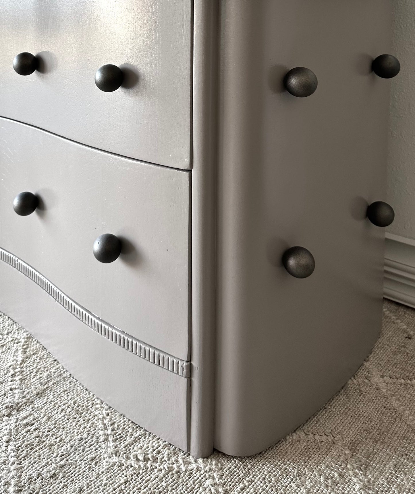 Vintage Modern Accent Dresser with Ball Knobs