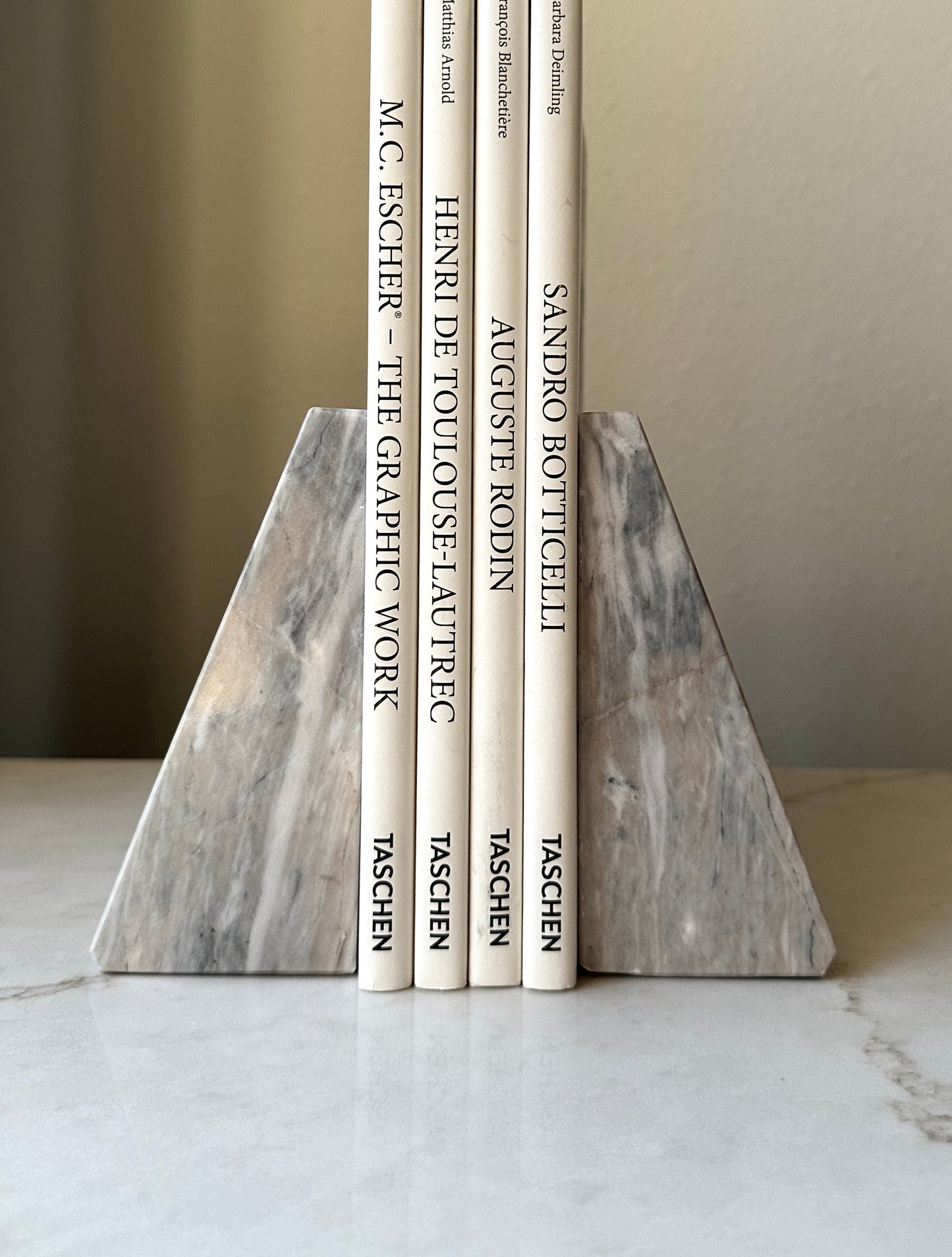 Vintage Marble Bookends
