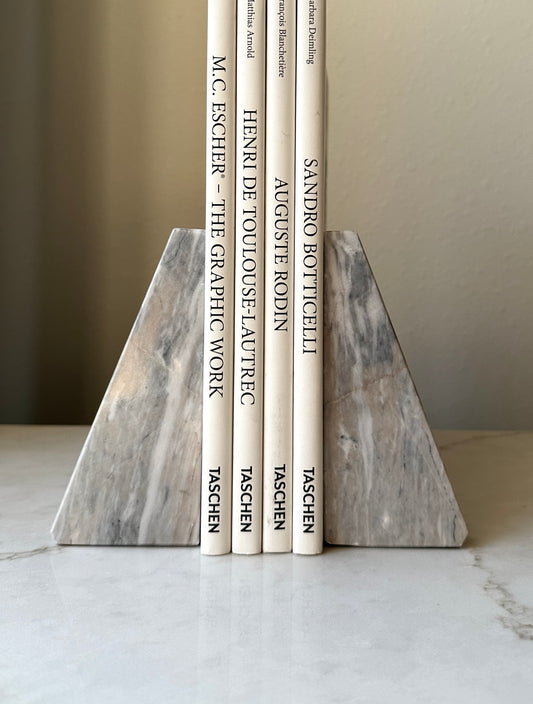 Vintage Marble Bookends
