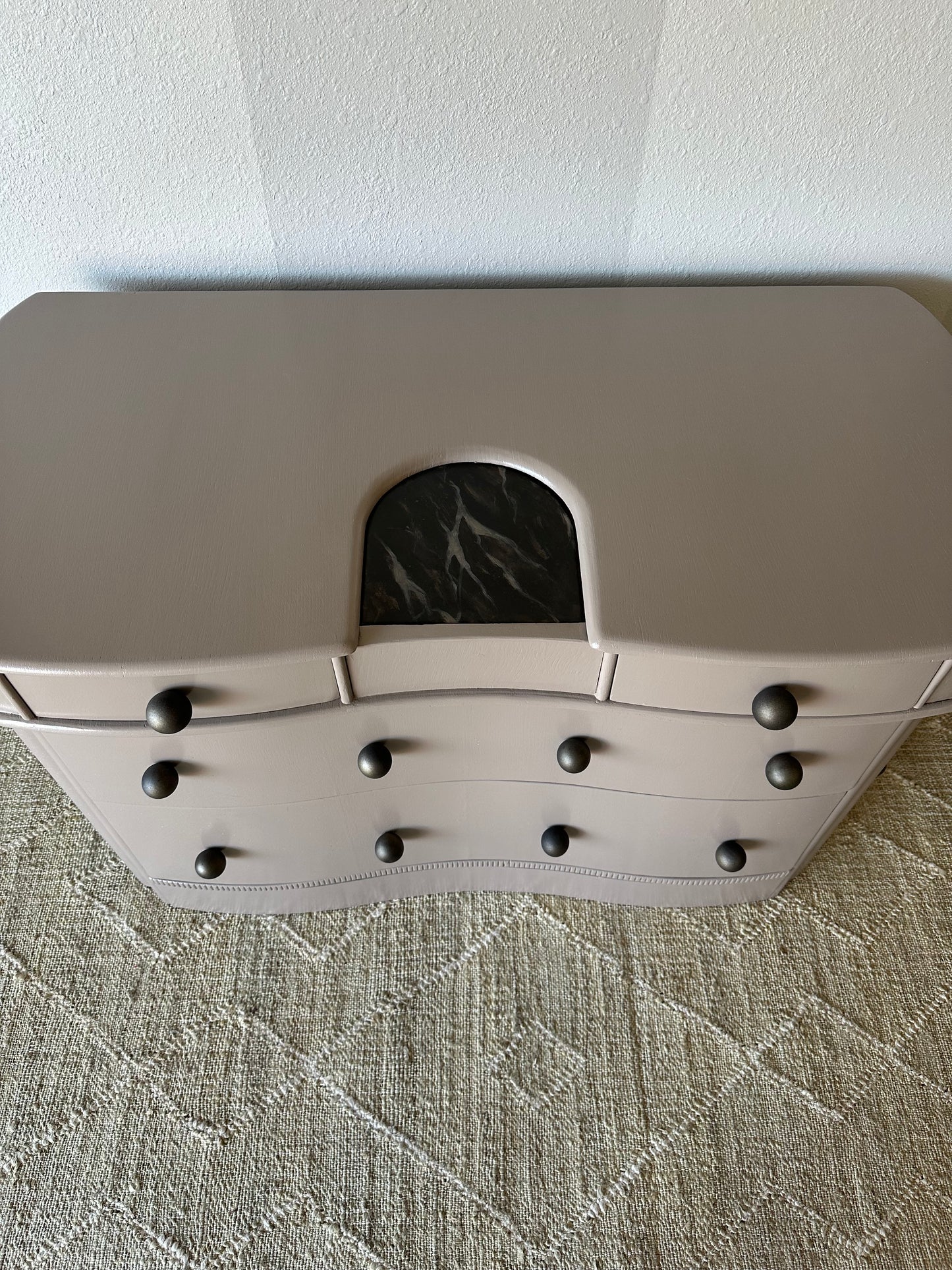 Vintage Modern Accent Dresser with Ball Knobs