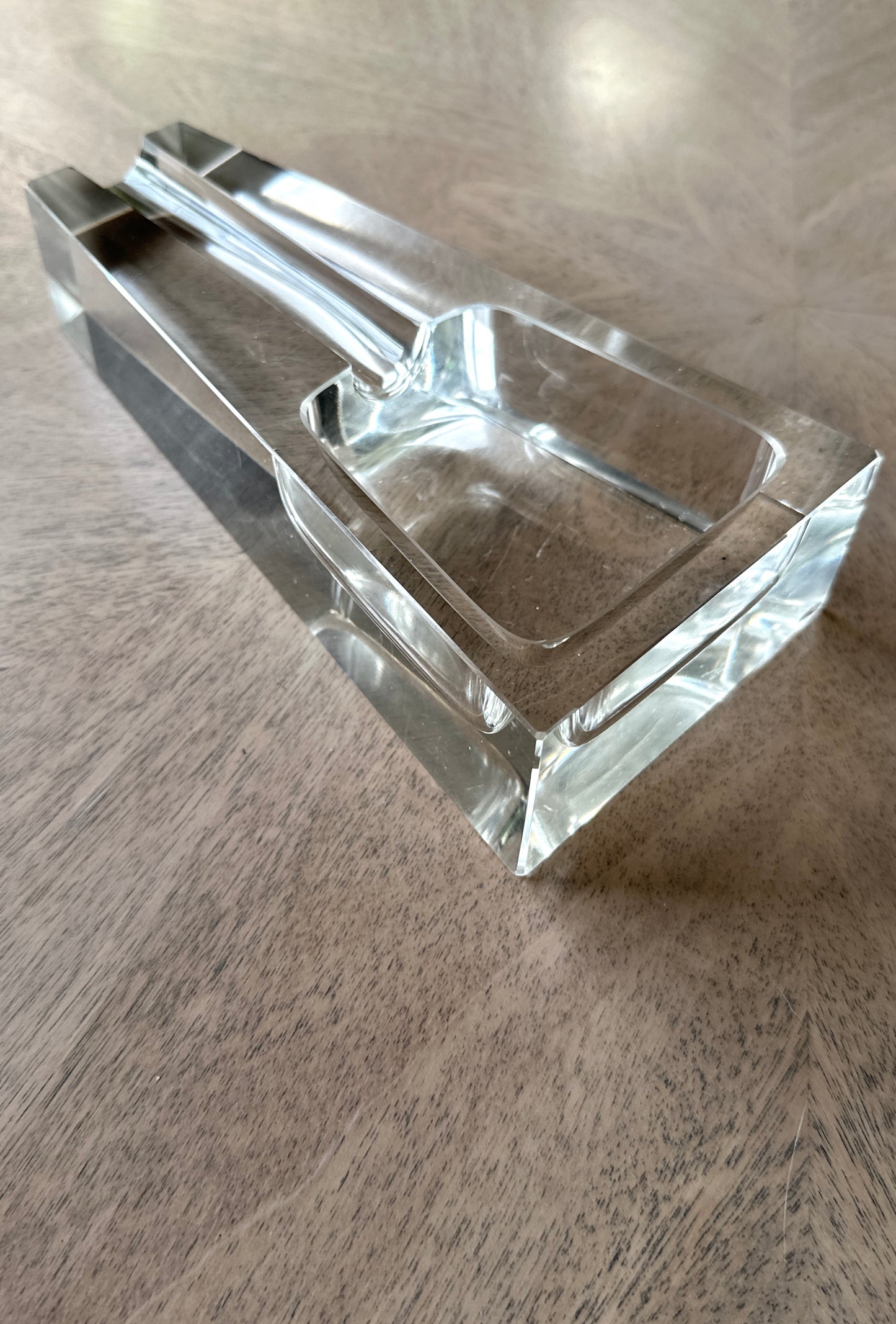 Vintage Crystal Dunhill Large Cigar Ashtray