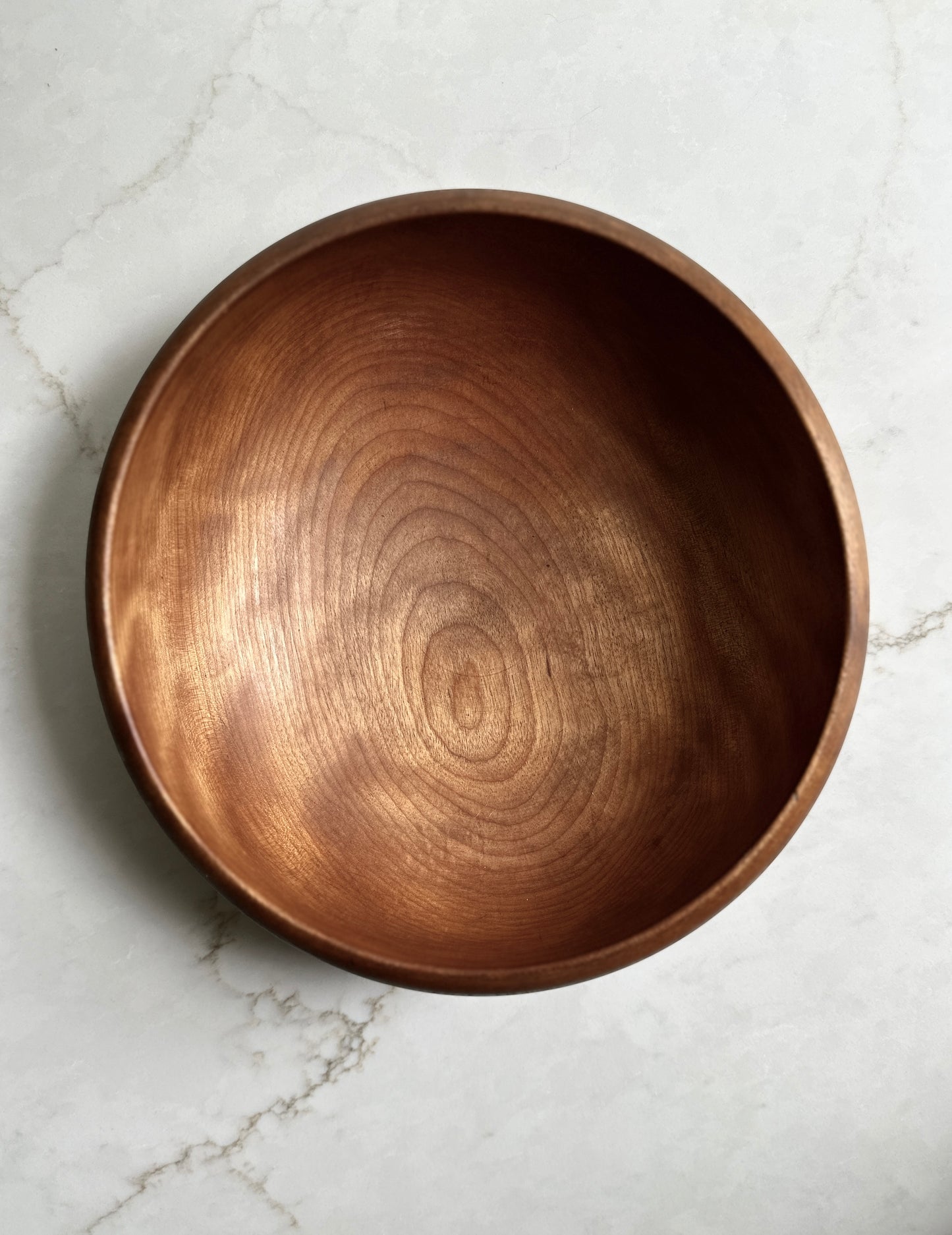 Mid-Century Danish Curvy Wood Bowl