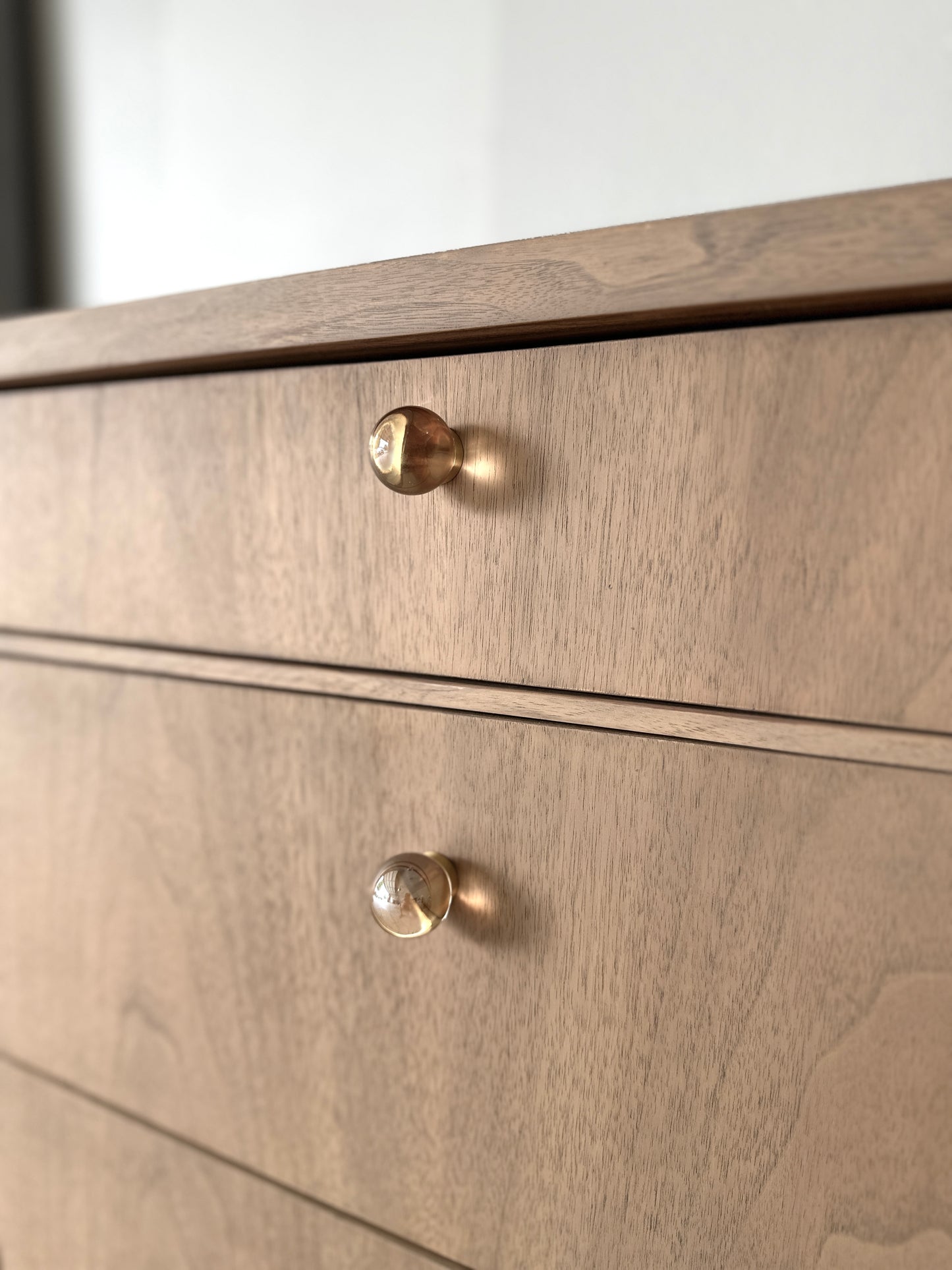 Vintage Drexel Fully Refinished Light Walnut Dresser