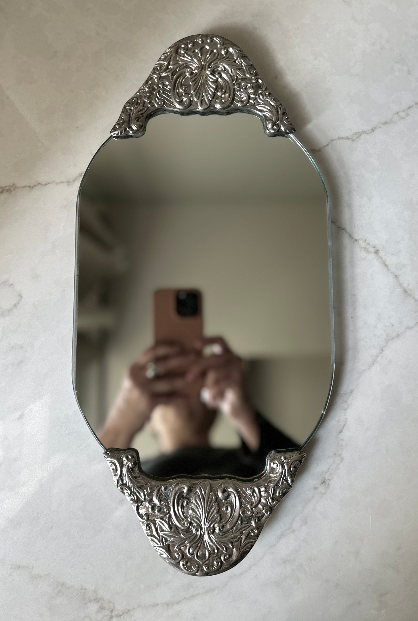 Ornate Aged Vanity Mirror