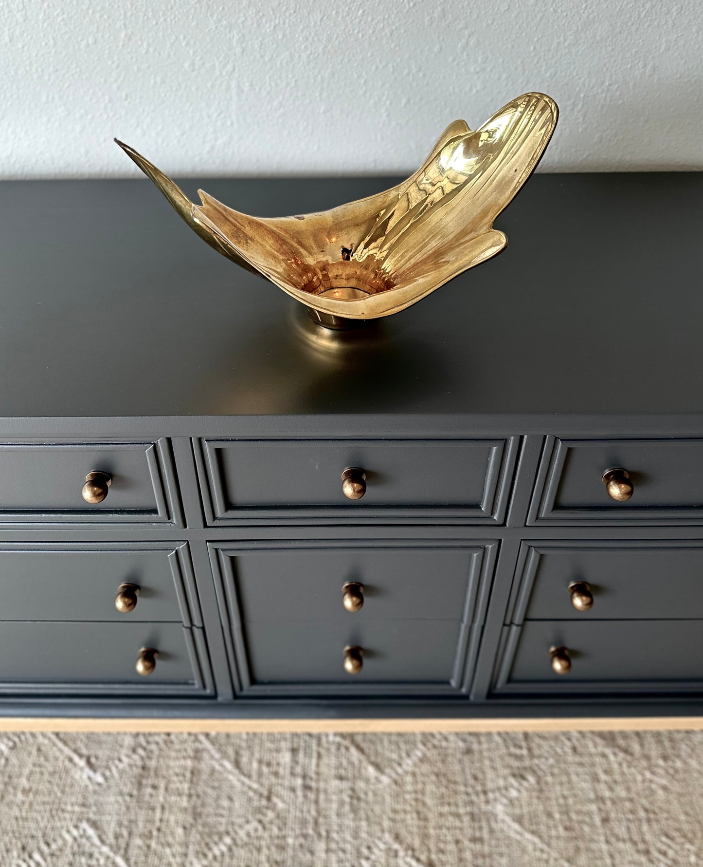 Mid-Century Dixie Long Refinished Dresser