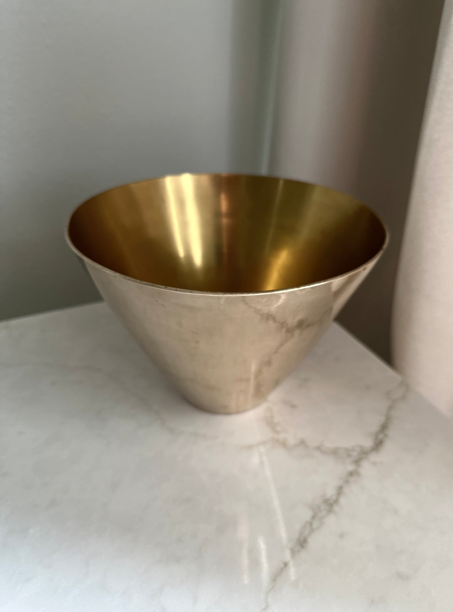 Solid Brass Vintage Ice Bucket