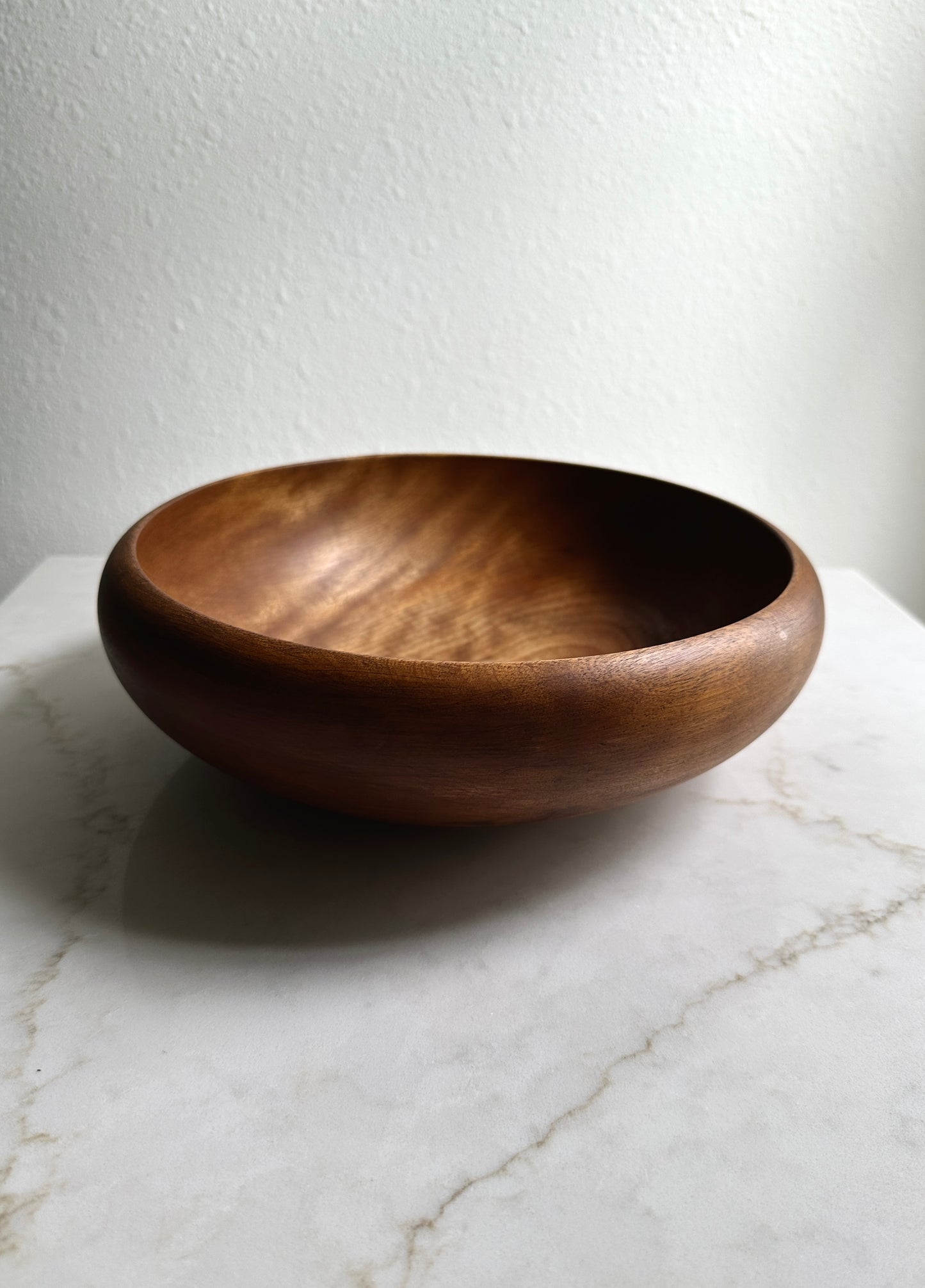 Mid-Century Danish Curvy Wood Bowl