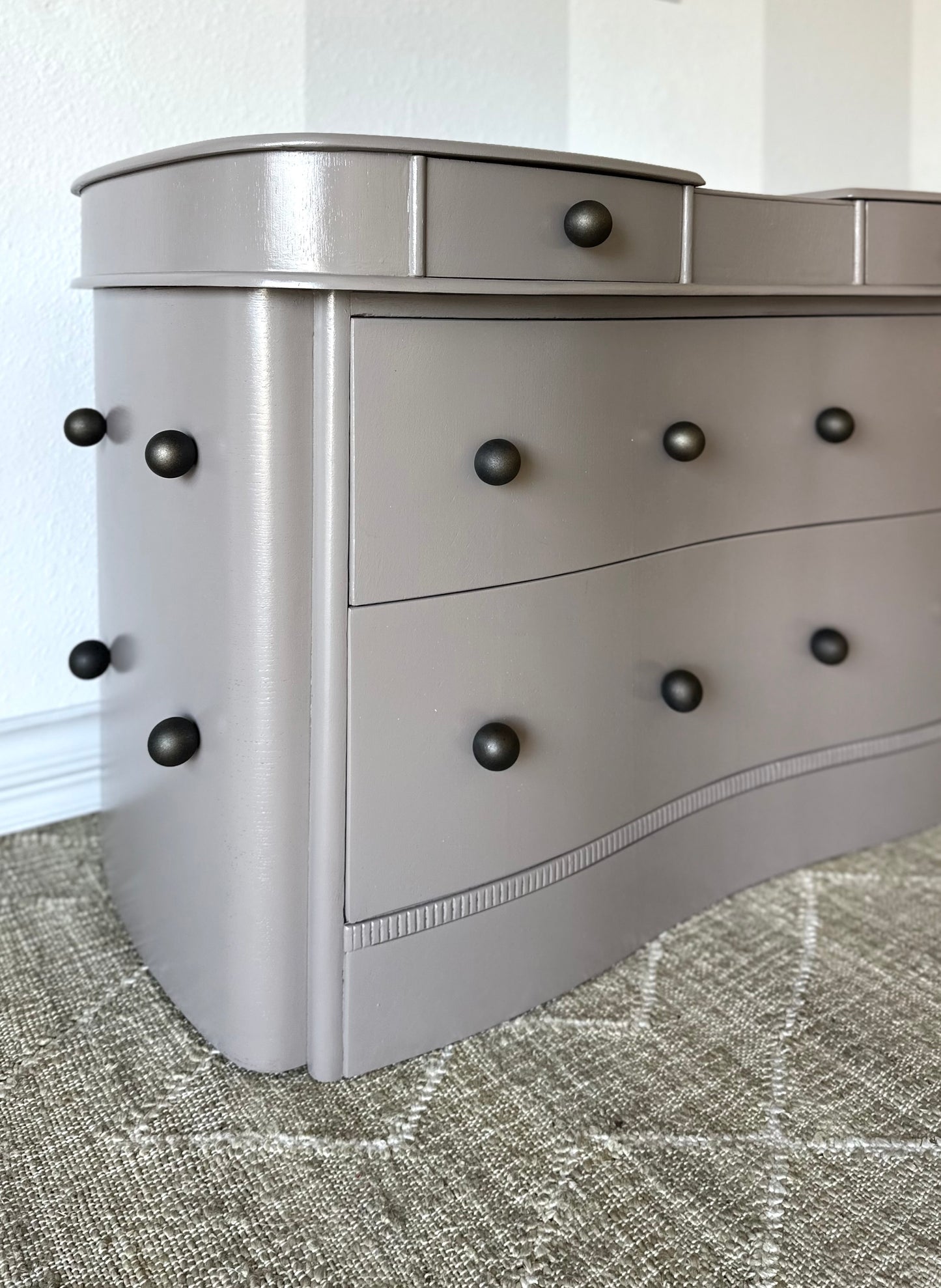 Vintage Modern Accent Dresser with Ball Knobs