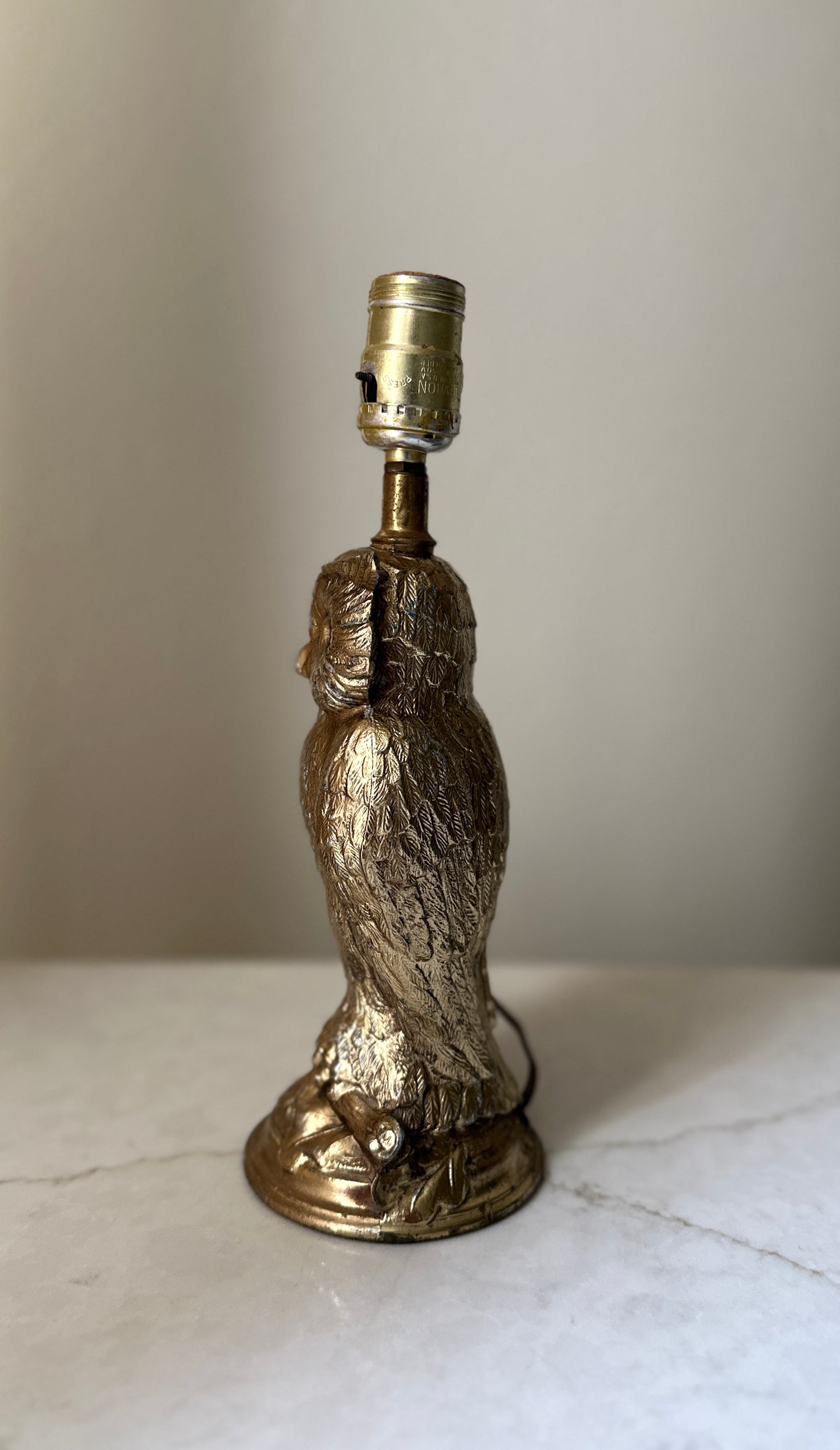 Vintage Collectible Owl Lamp (shade not included)