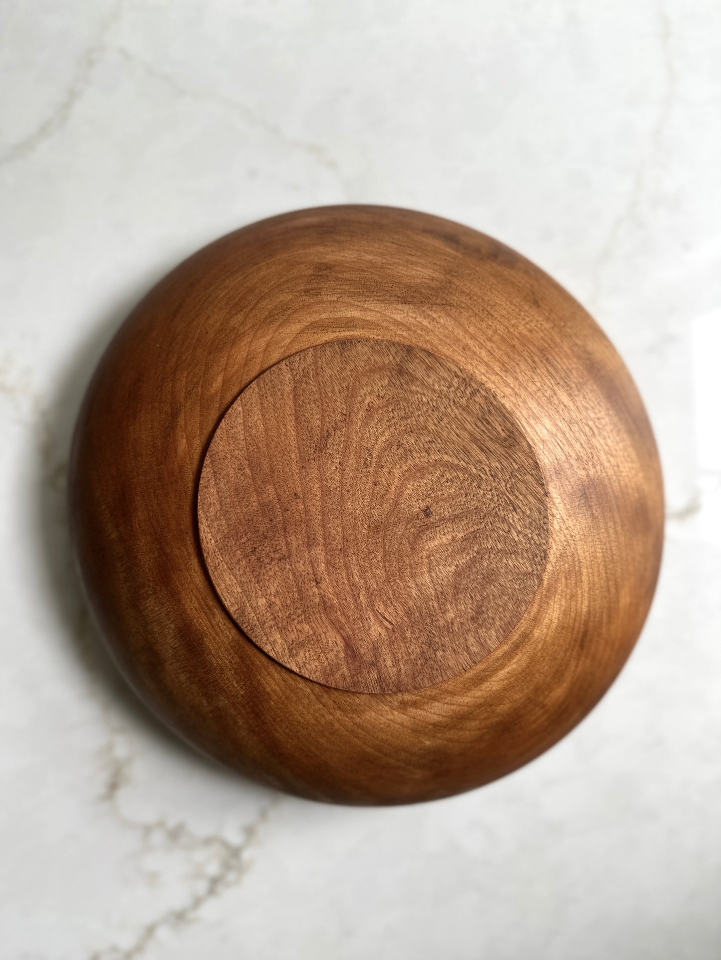 Mid-Century Danish Curvy Wood Bowl