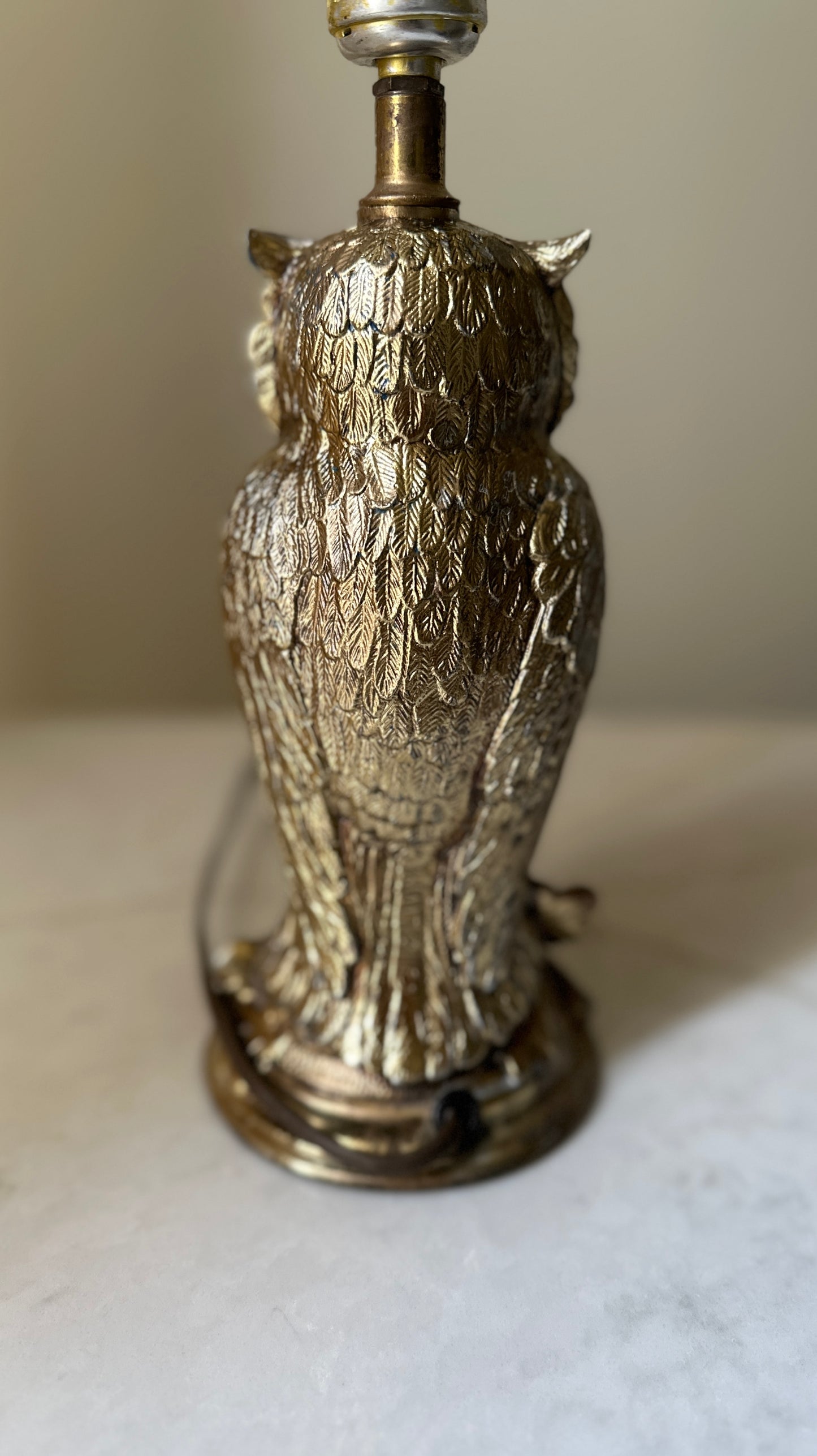 Vintage Collectible Owl Lamp (shade not included)