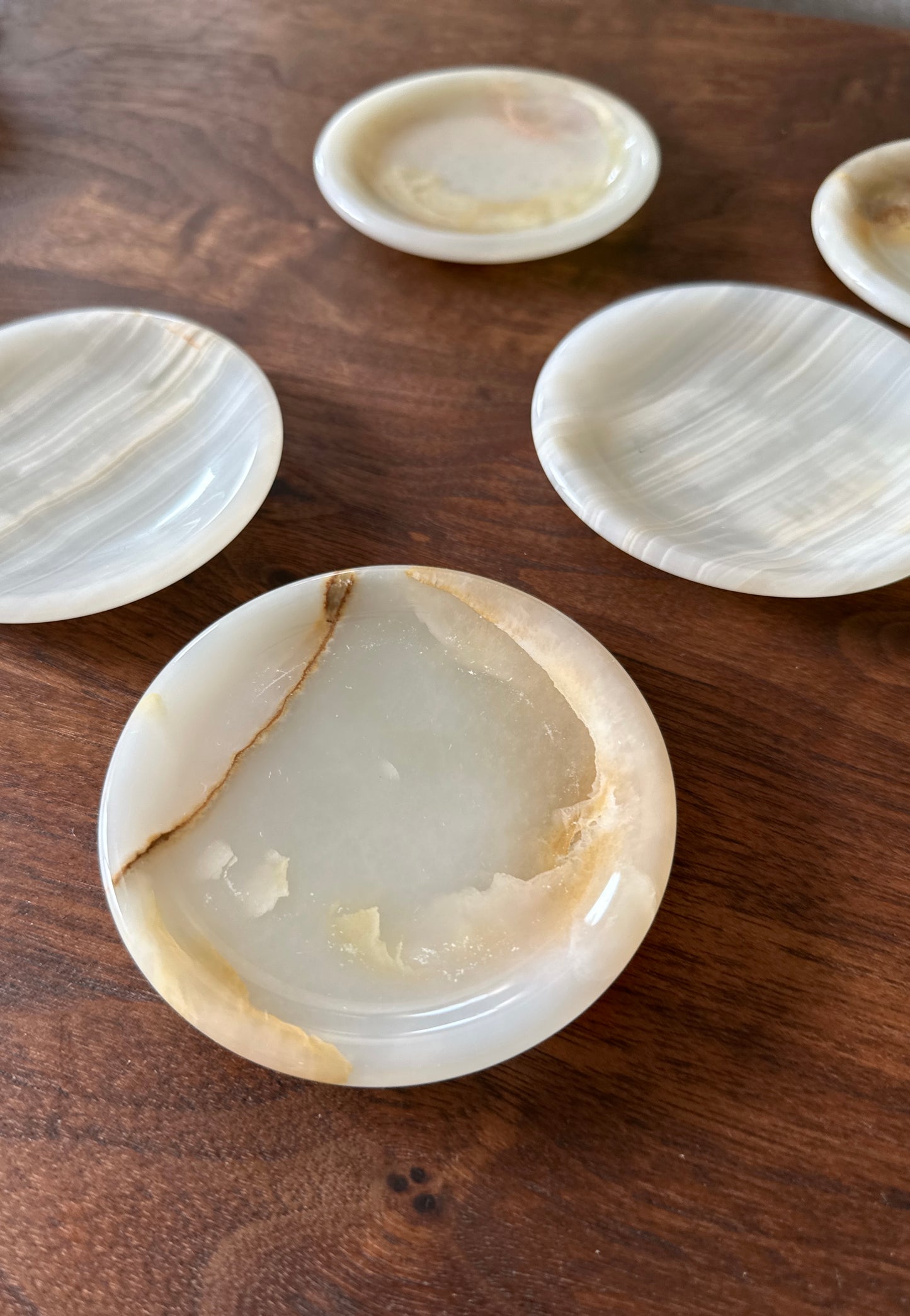 Vintage Onyx Petite Coaster Set