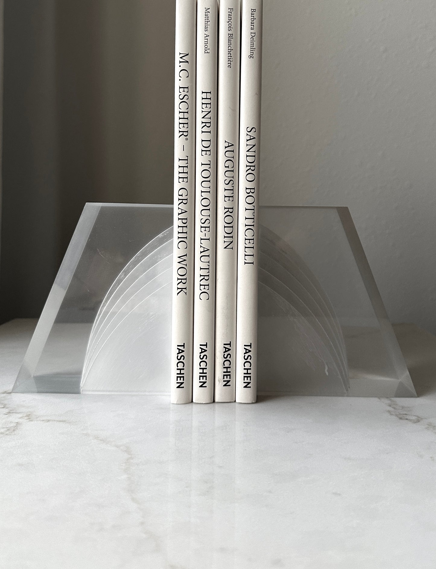 Vintage Lucite Sculptural Mid-Century Bookends