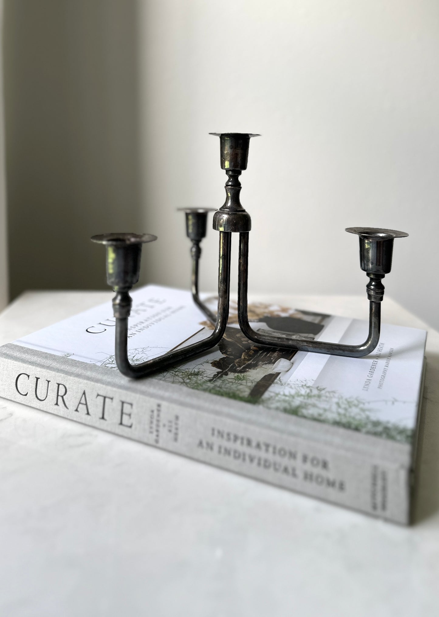 Mid-Century Silver Plated Candelabra