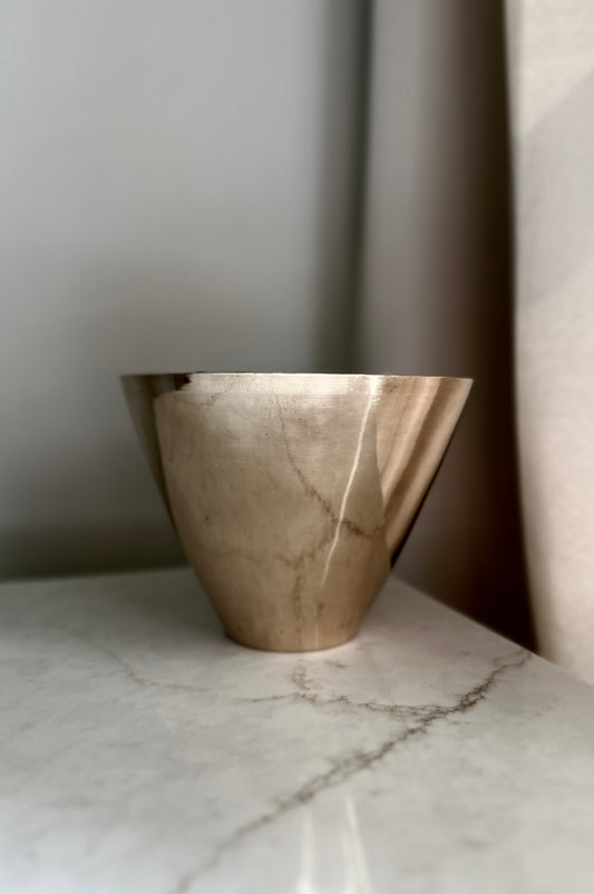 Solid Brass Vintage Ice Bucket