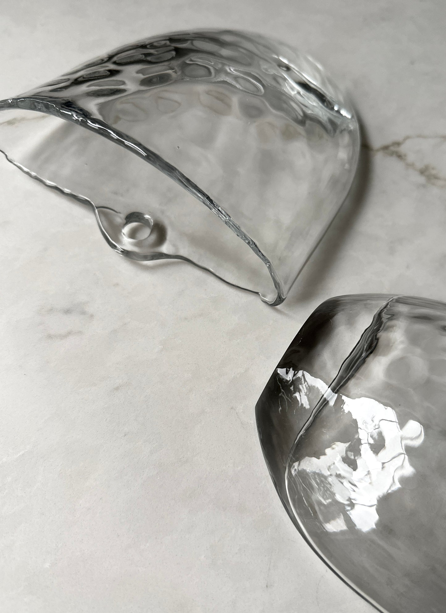 Vintage Glass Wall Pocket Vase or Planters Set