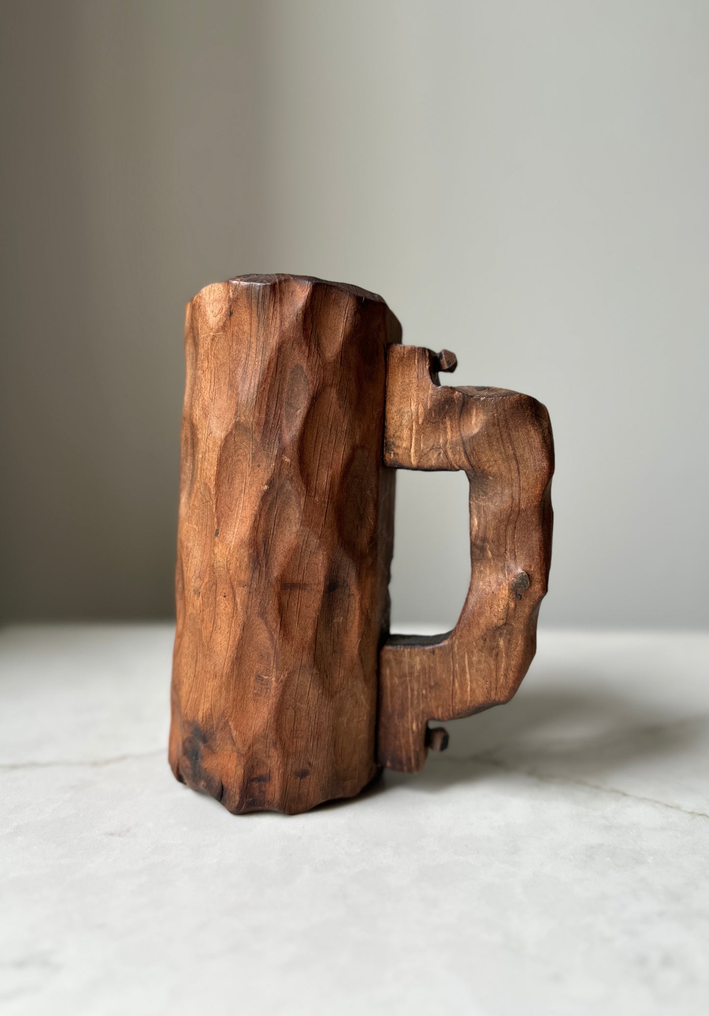 Vintage Spanish Hand Carved Mug