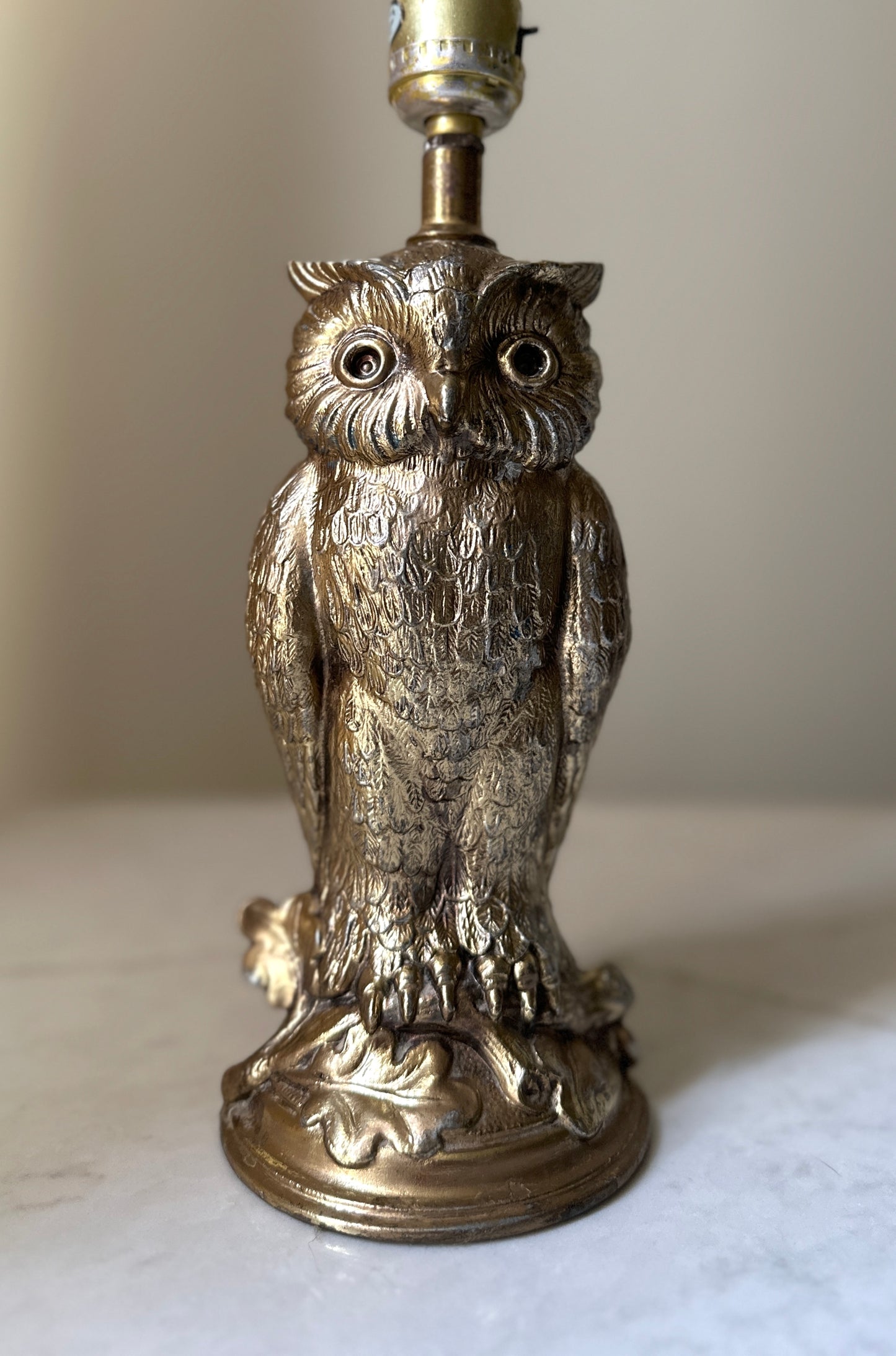 Vintage Collectible Owl Lamp (shade not included)