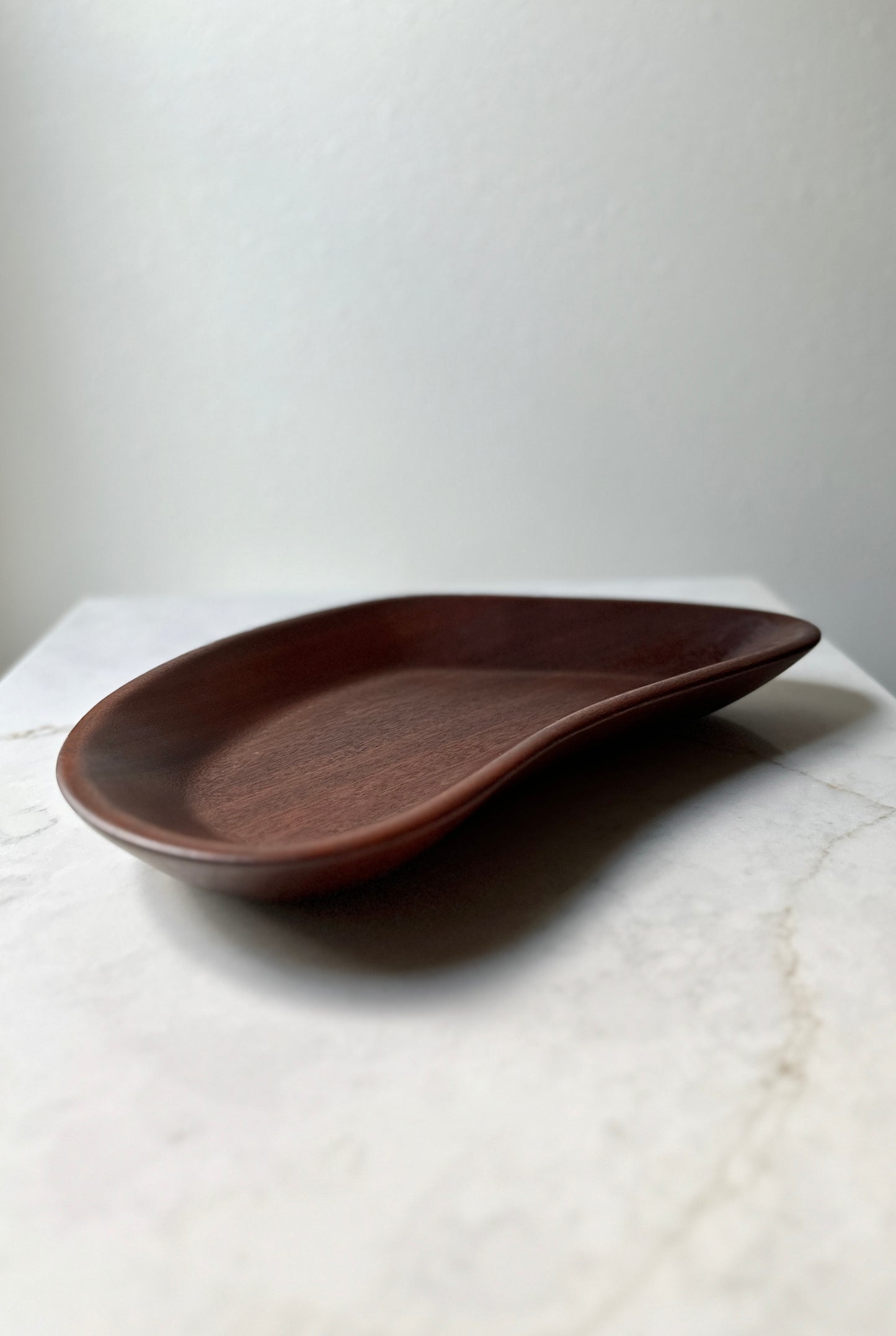 Vintage Organic Shaped Wood Tray