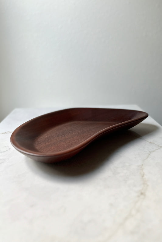 Vintage Organic Shaped Wood Tray