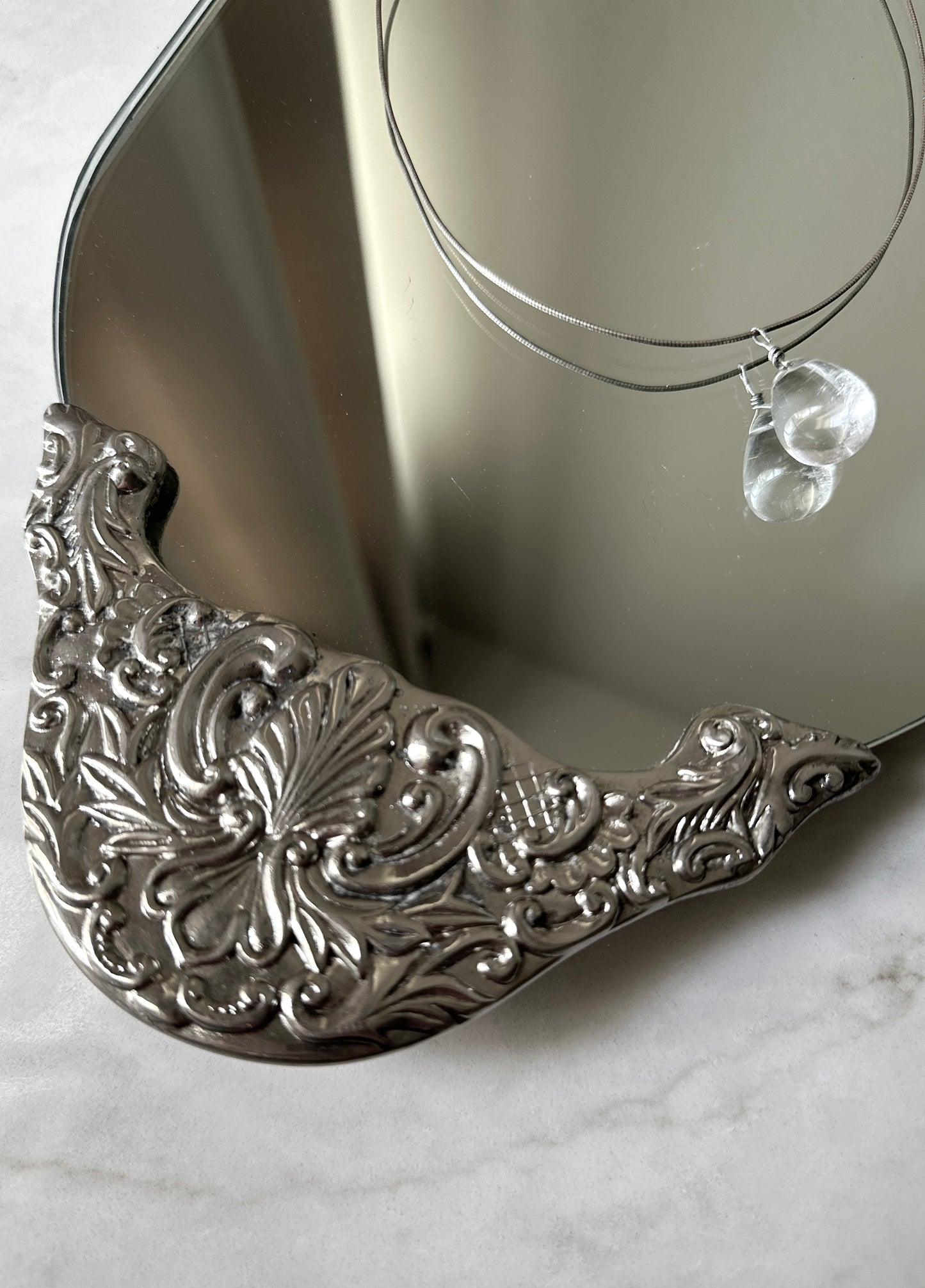 Ornate Aged Vanity Mirror