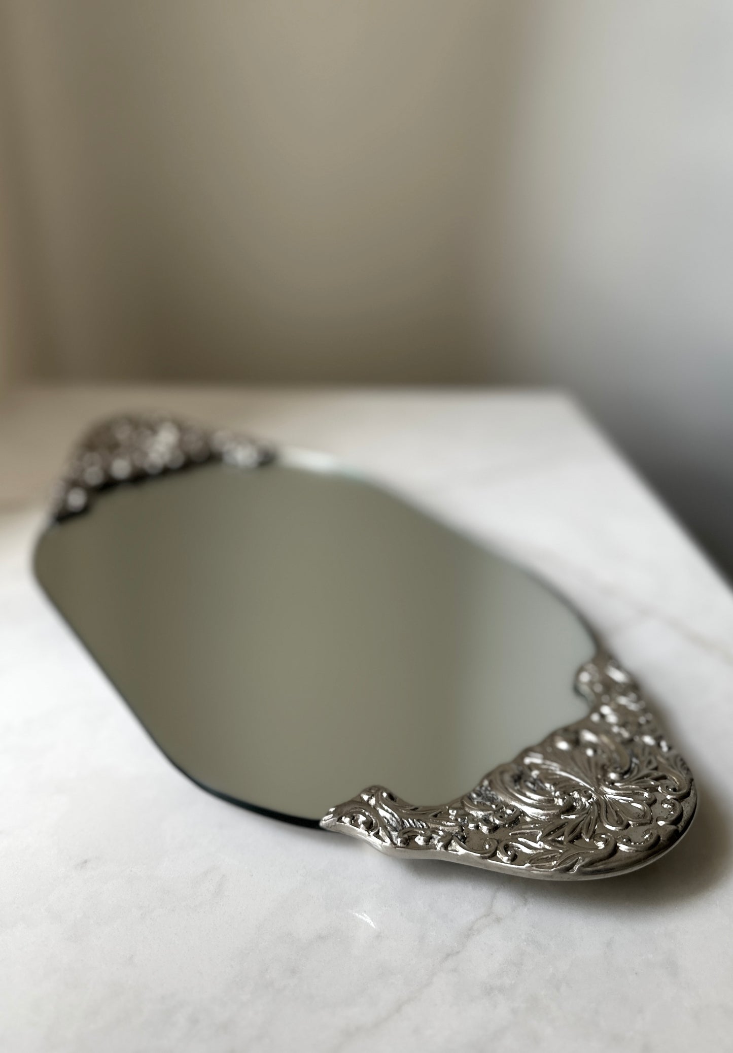 Ornate Aged Vanity Mirror