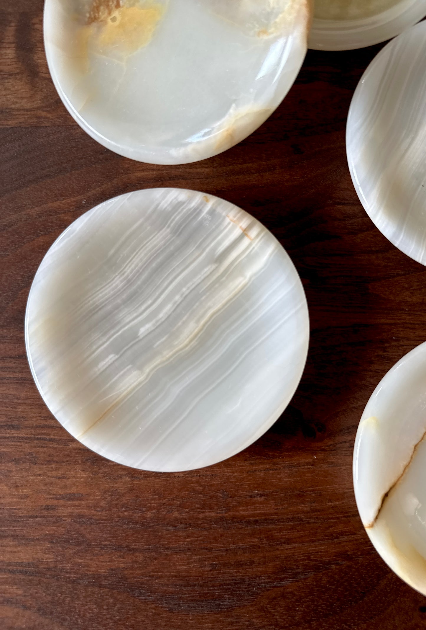 Vintage Onyx Petite Coaster Set